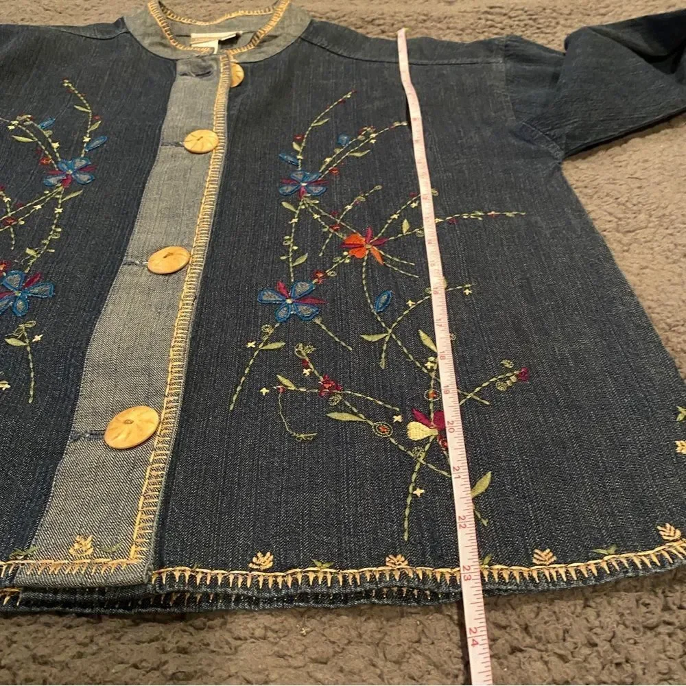 Coldwater Creek Jean Embroidered Jacket - Picture 12 of 14